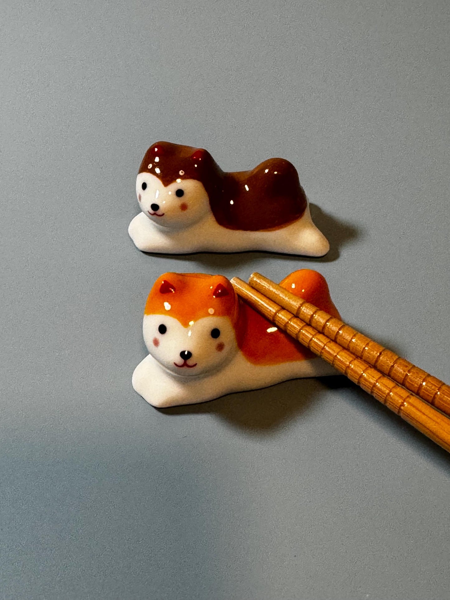 Cute husky dog set of 4 chopsticks holder