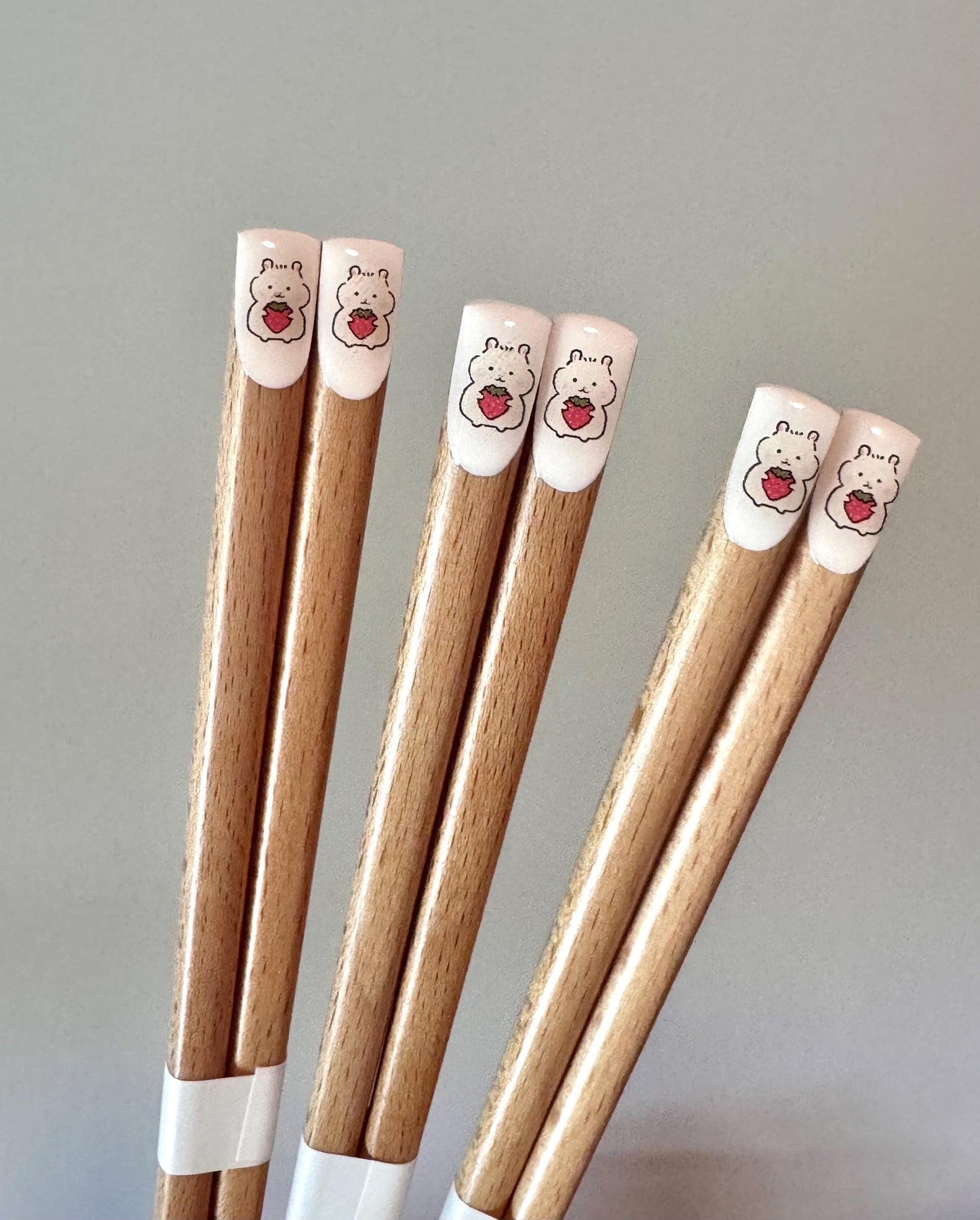 Wood animal chopsticks, Japan handcrafted cute Hamster chopsticks, Cat chopsticks, Kawaii chopsticks, wood chopsticks, Fluffy cat chopsticks