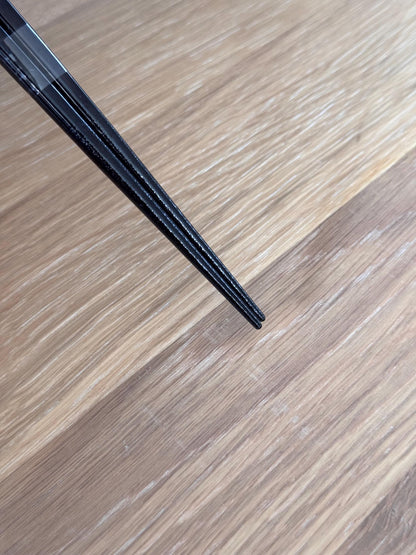 Blue floral wood chopsticks